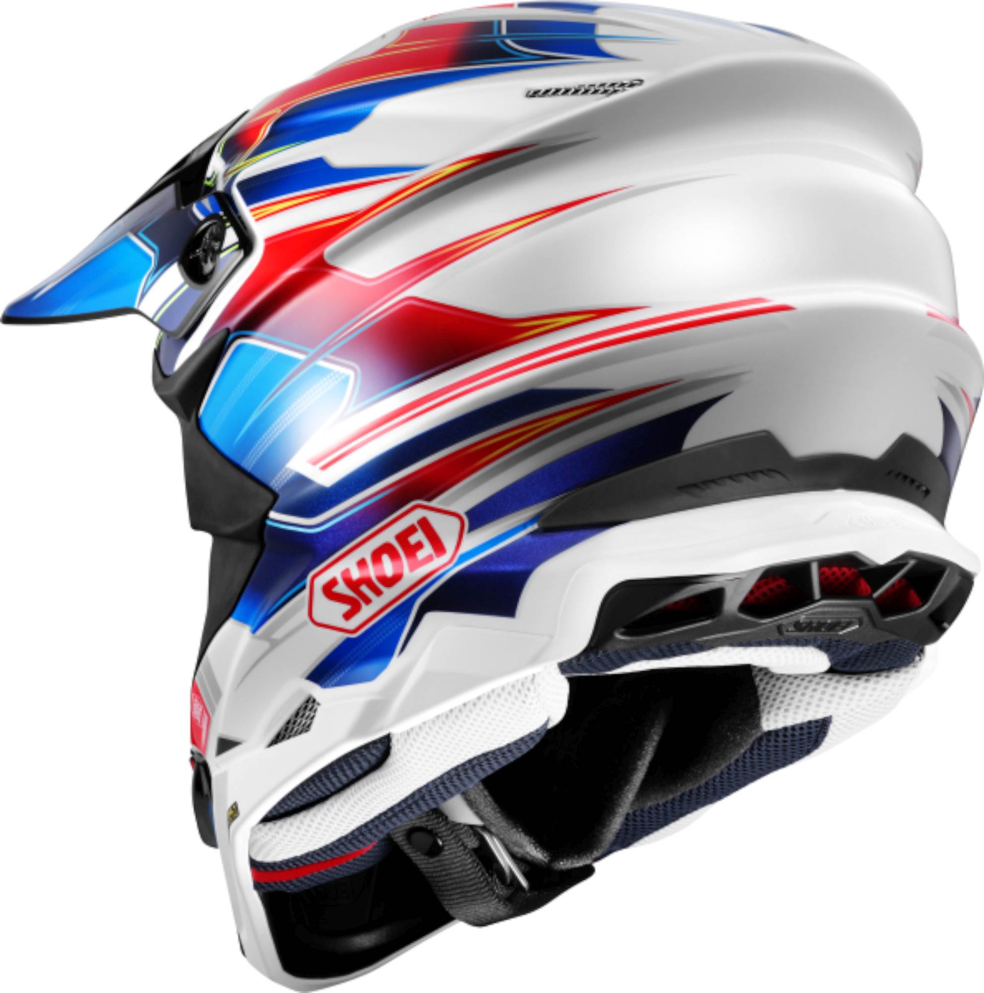 Shoei VFX-WR 06 Sparkle Motocross Helmet white/blue/red M (57/58) Figure 2
