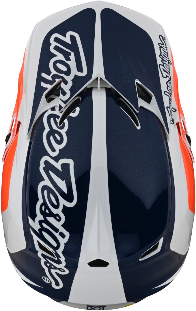 Troy Lee Designs SE4 Corsa Motocross Helm weiß/blau/orange M Abbildung 2