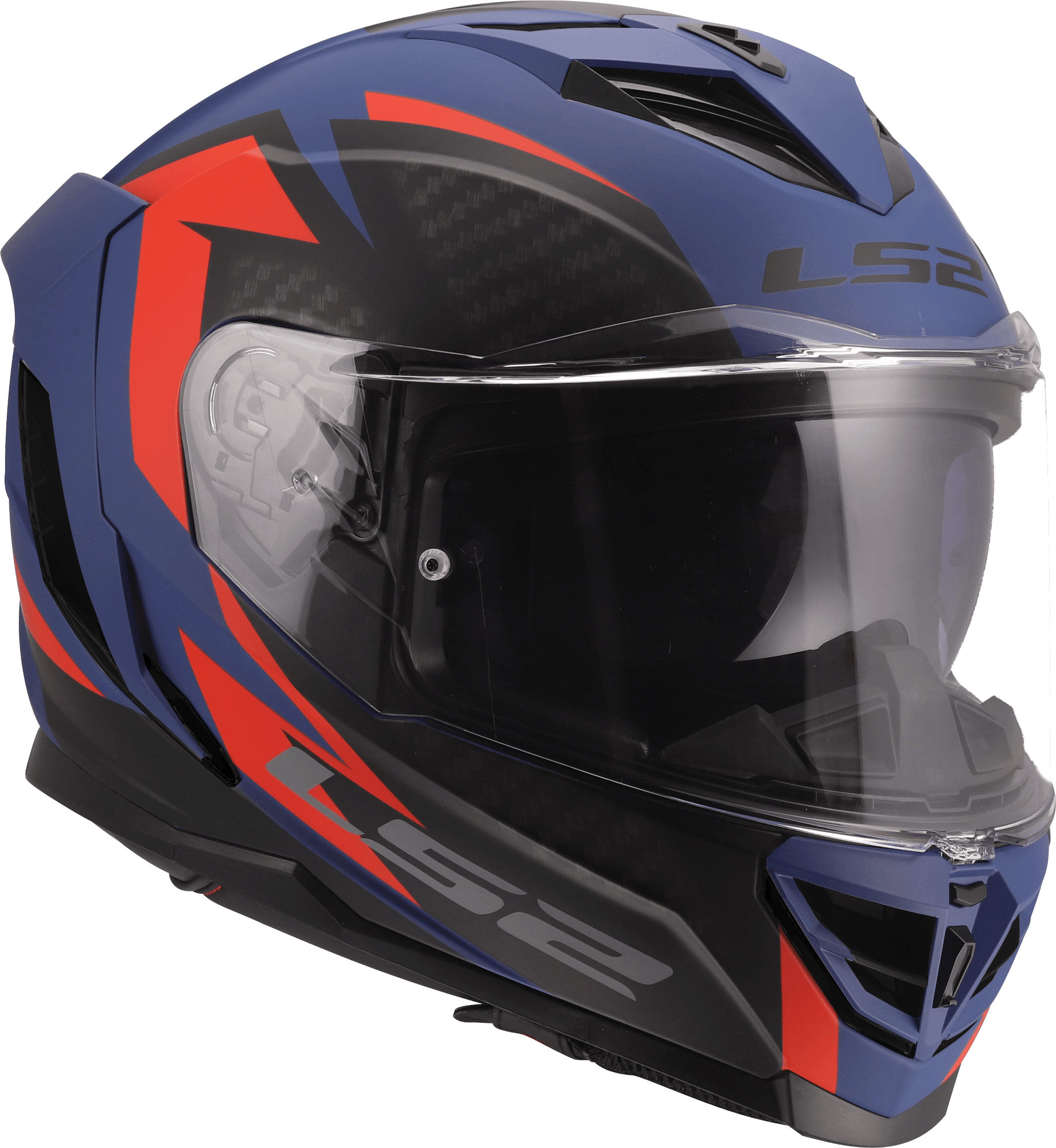 LS2 FF818 Storm III Dynamo 頭盔 藍色/紅色 XL（61/62） 圖4