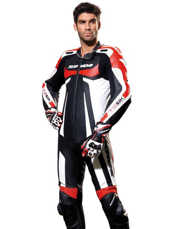 Spidi T-2 Kangaroo Wind Pro One Piece Motorcycle Leather Suit black/silver 48 Figure 3