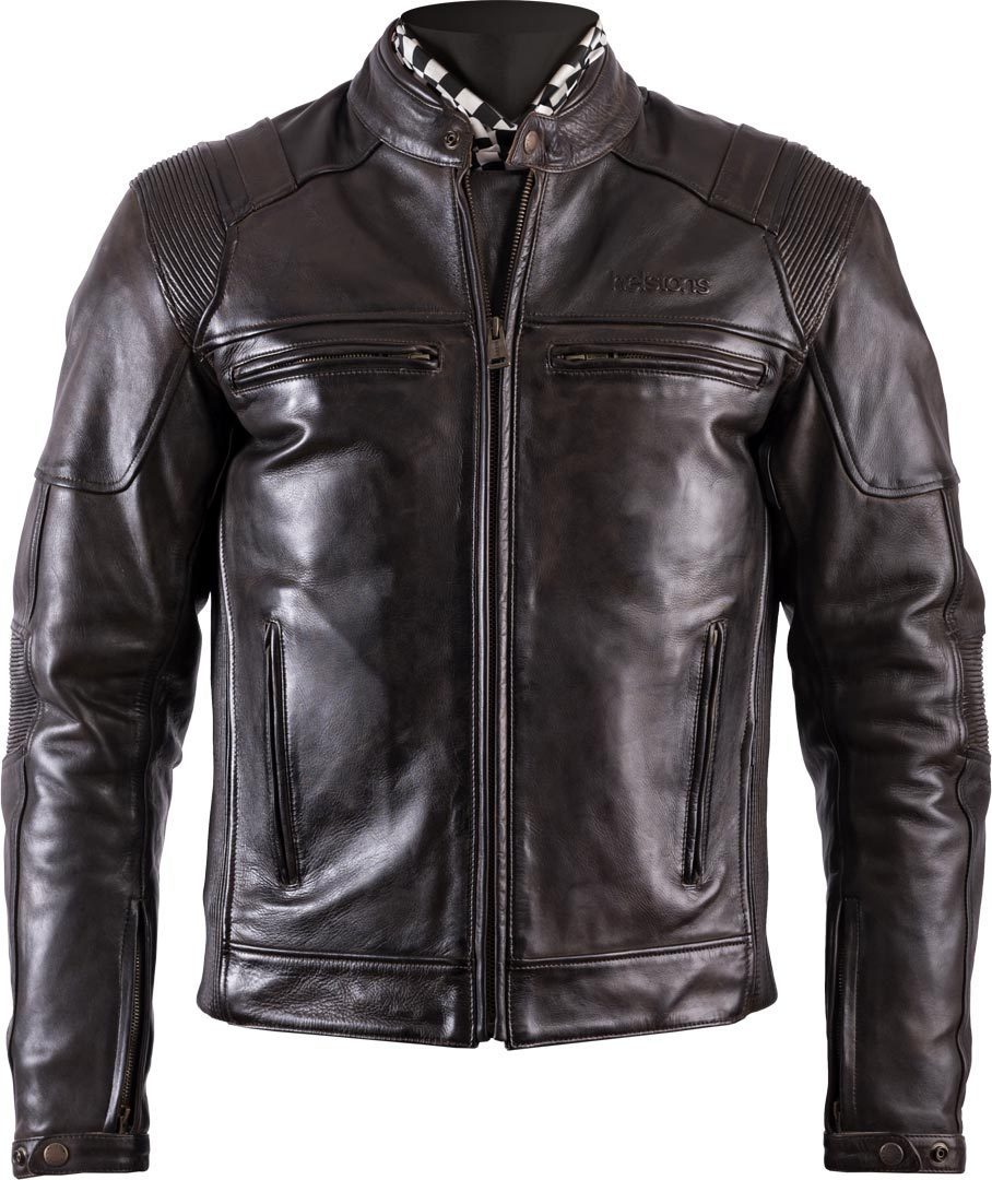 Helstons Trust Motorrad Lederjacke braun L Abbildung 1