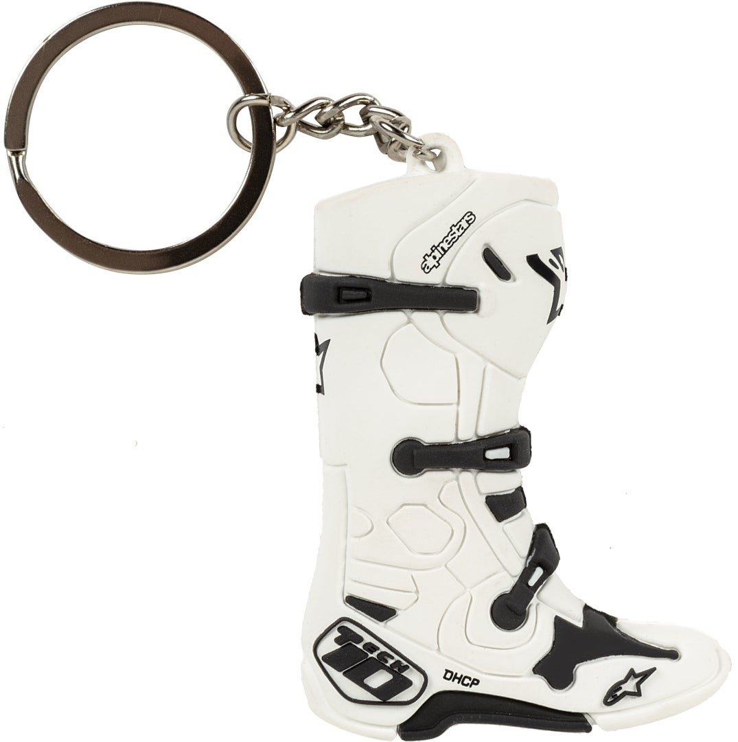Alpinestars New Tech 10 Boot Schlüsselanhänger weiß Abbildung 1