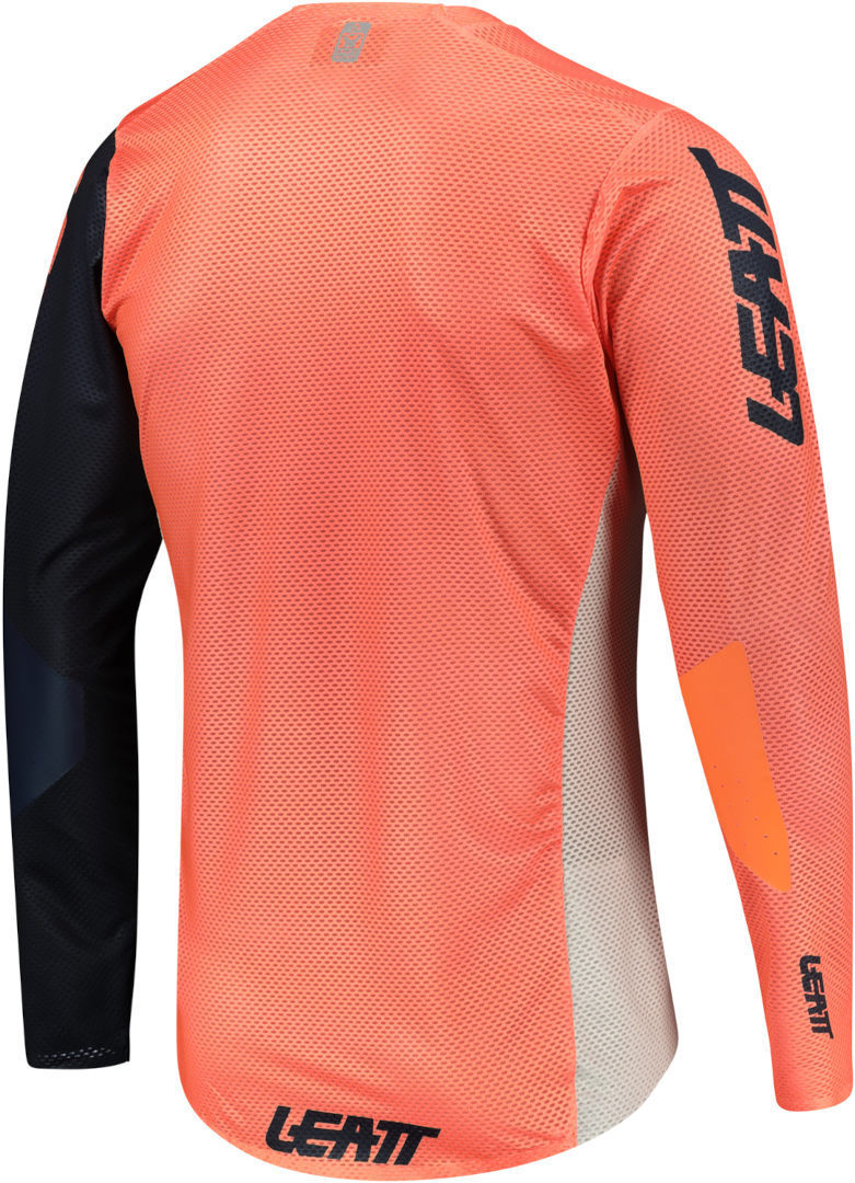 Leatt MTB Gravity 4.0 Kinderfiets Jersey wit/oranje M Figuur 3