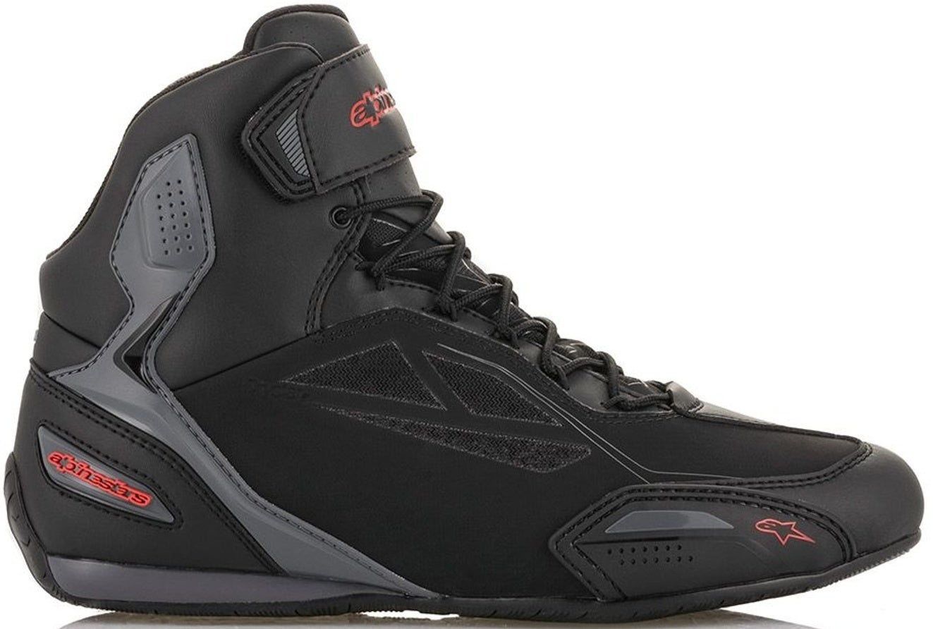 Alpinestars Faster-3 DryStar Motorcykel sko sort/grå/rød 9,5 (42,5) Figur 7