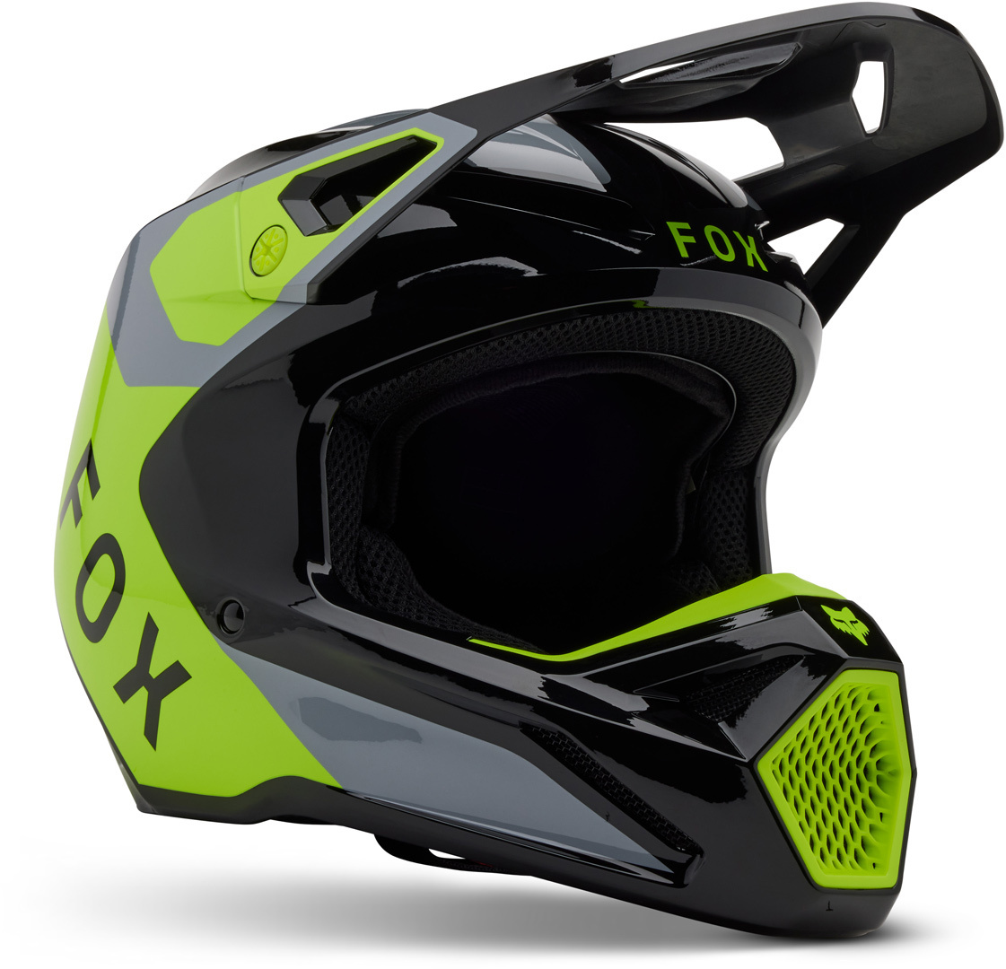 FOX V1 Lean MIPS Casco da motocross grigio/giallo L (59/60) Figura 1