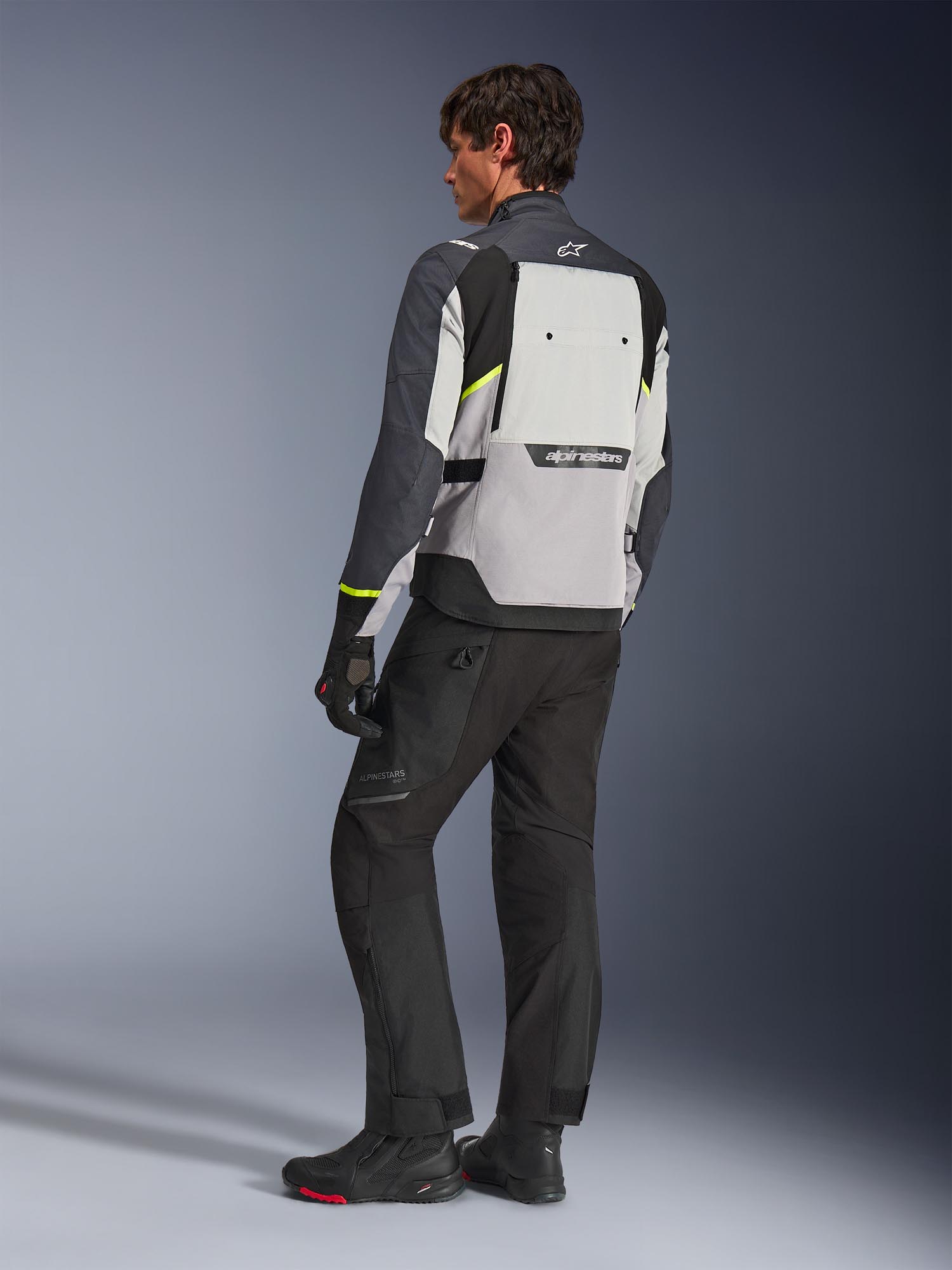 Alpinestars Cusco Drystar Veste textile moto imperméable Gris foncé/gris clair M Figure 6