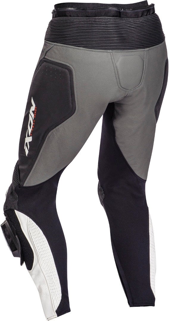 Ixon Vendetta Evo Motorcycle Leather Pants black/grey/white XXL Figure 2