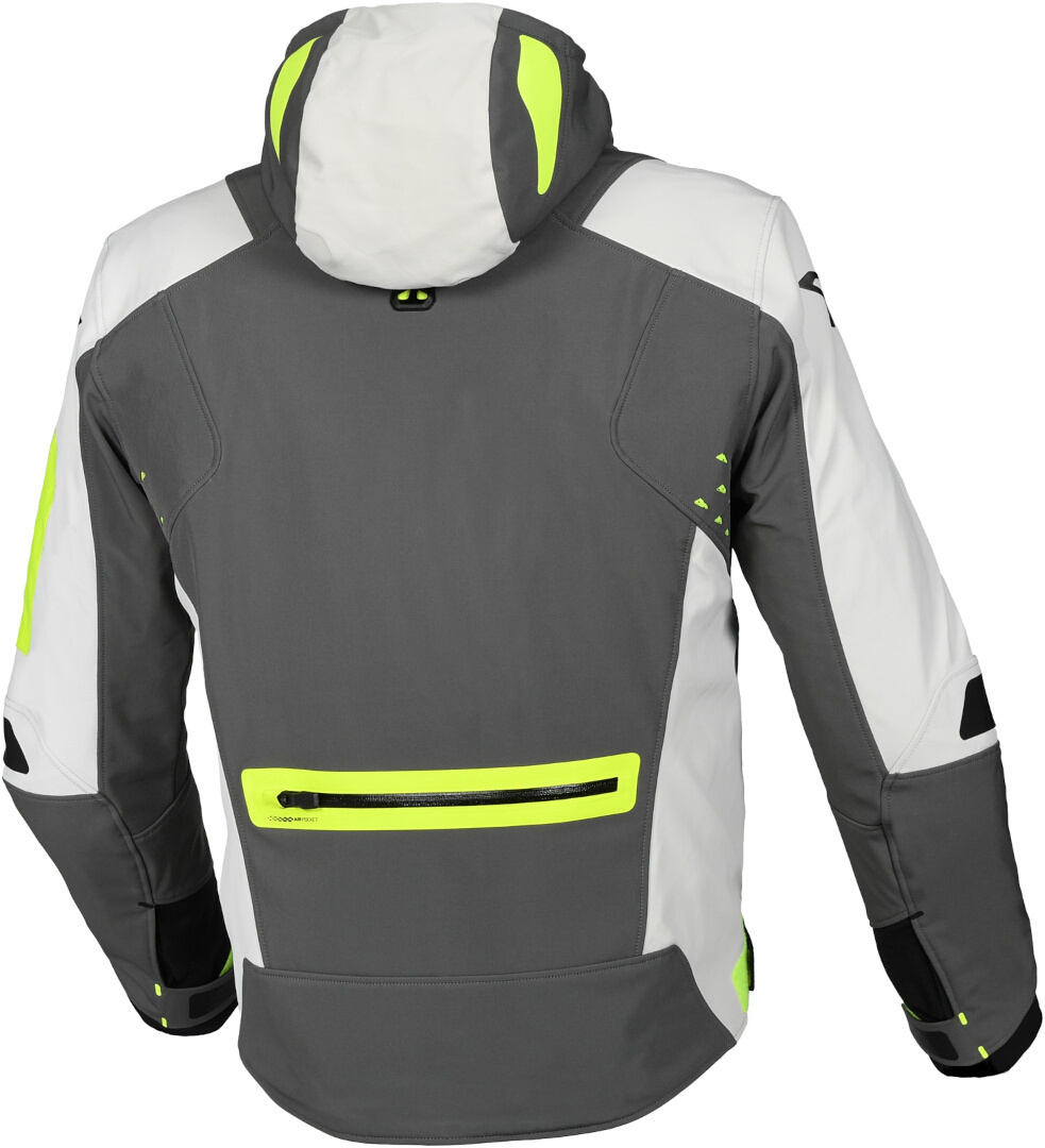 Macna Angle waterproof Motorcycle Textile Jacket grey/yellow L Figure 2