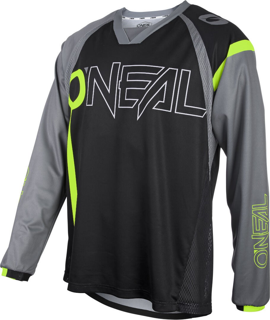 Oneal Element Hybrid FR Cykel Jersey sort/neon-gul XXL Figur 1