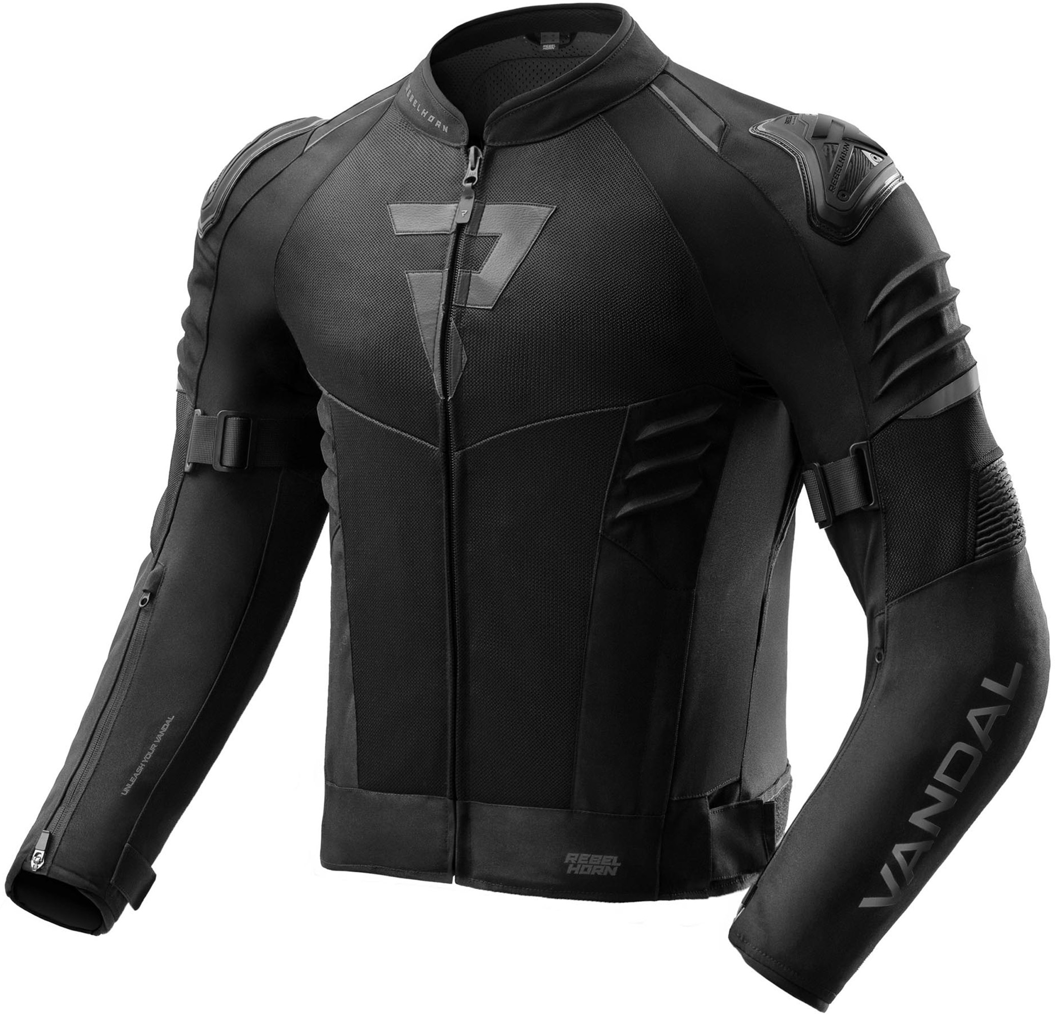 Rebelhorn Vandal 2 Air vattentät motorcykeltextiljacka svart XS Figur 1
