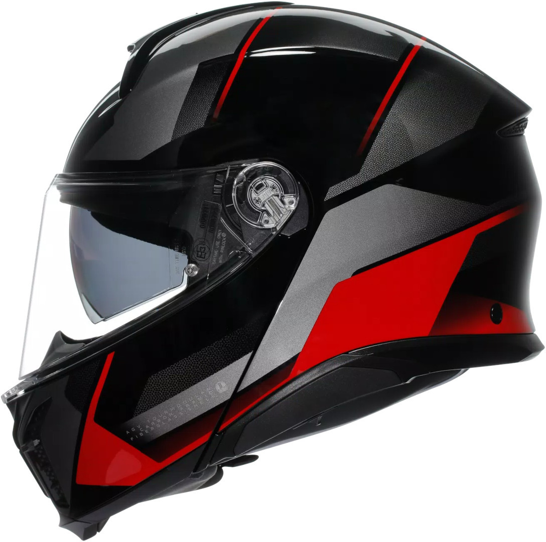 AGV Tourmodular Perception Capacete preto/vermelho S (55/56) Figura 6