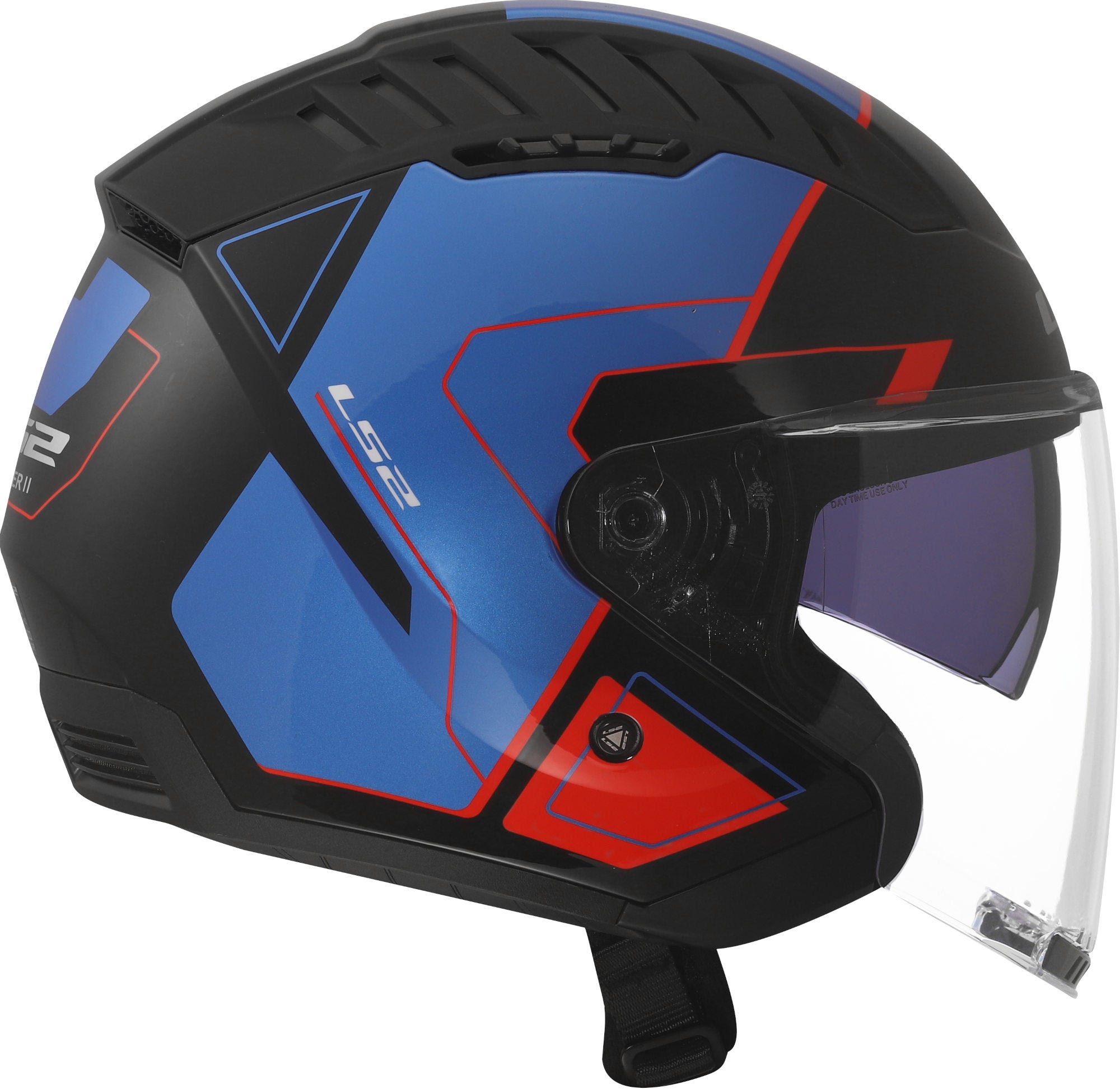 LS2 OF600 Copter II Tango Casco a reazione nero/blu/rosso L (59/60) Figura 3