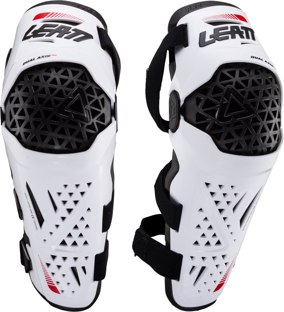 Leatt Dual Axis Pro Protecții pentru genunchi și tibie alb S/M Figura 3