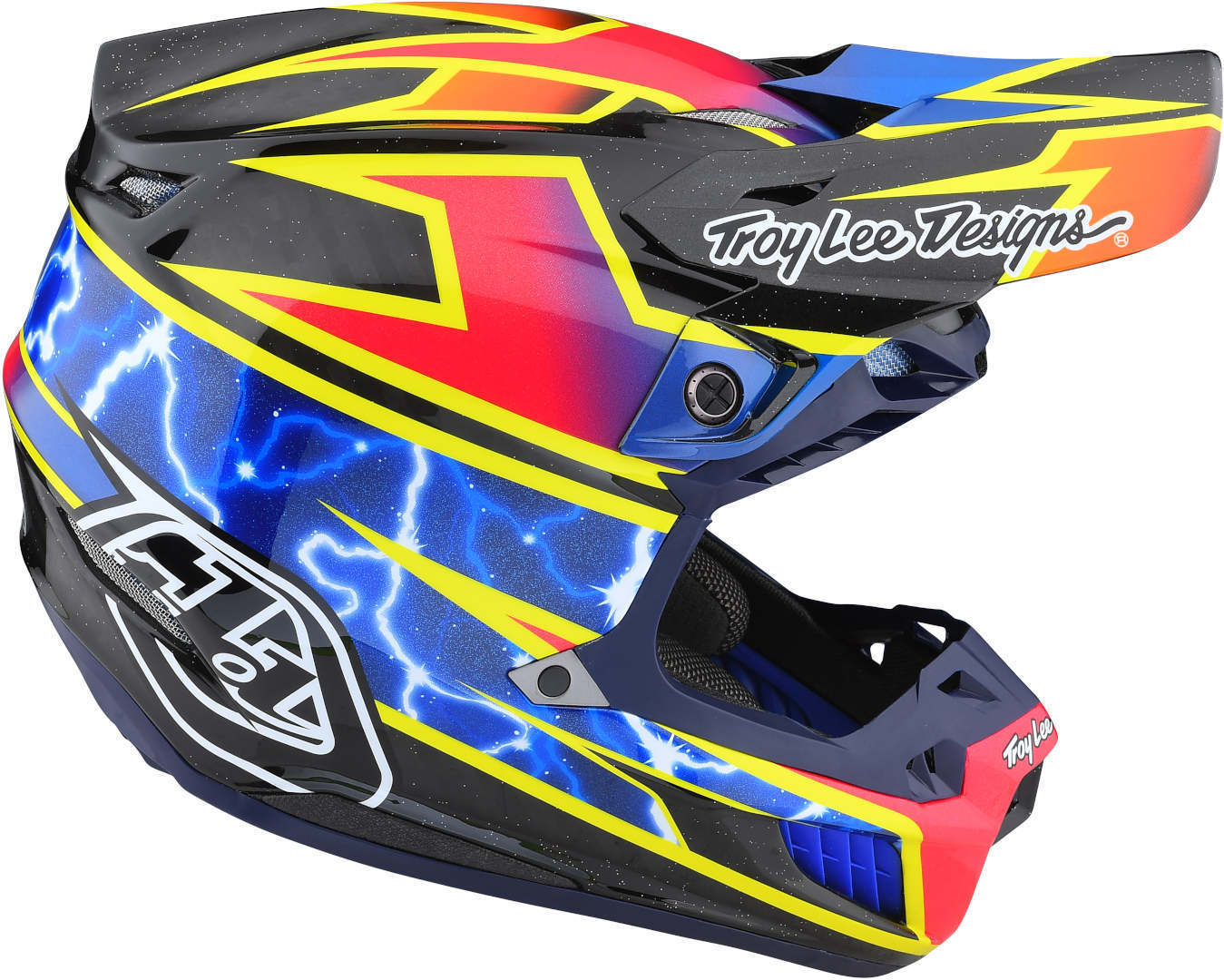 Troy Lee Designs SE5 Lightning MIPS Carbon Casco Motocross nero/rosa M (57/58) Figura 4