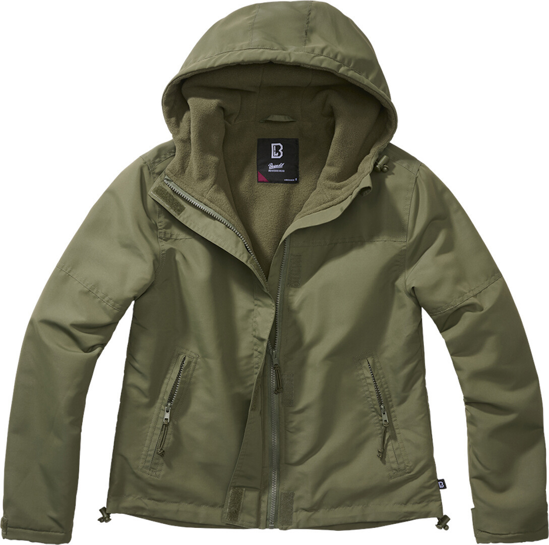 Brandit Windbreaker Frontzip Damen Jacke oliv S Abbildung 1