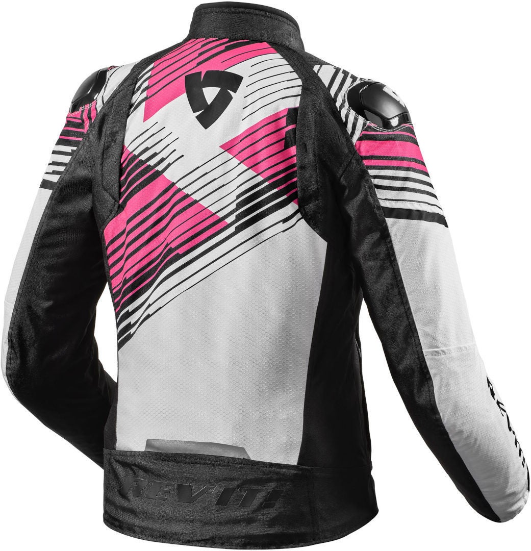 Revit Apex H2O Ladies Motorcycle Textile Jacket black/white/pink 40 Figure 2