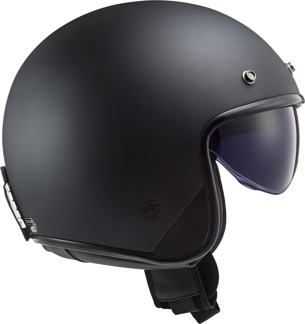 LS2 OF601 Bob II Solid Jet Helmet black matt L (59/60) Figure 3