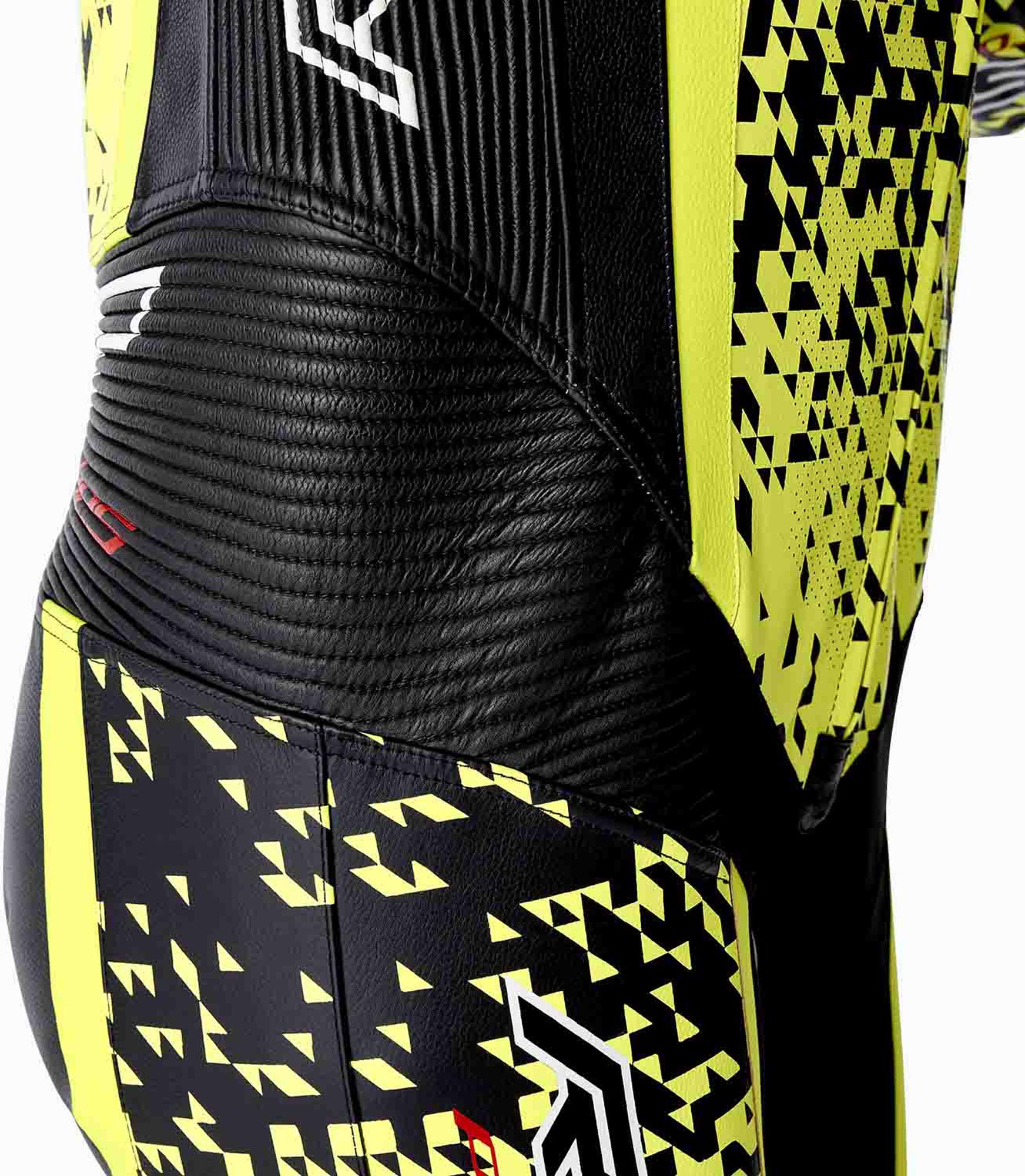 RST Pro Series D3O Airbag perforated 1-Piece Motorcycle Leather Suit fluo-yellow/black/neon-yellow 50 Figure 7