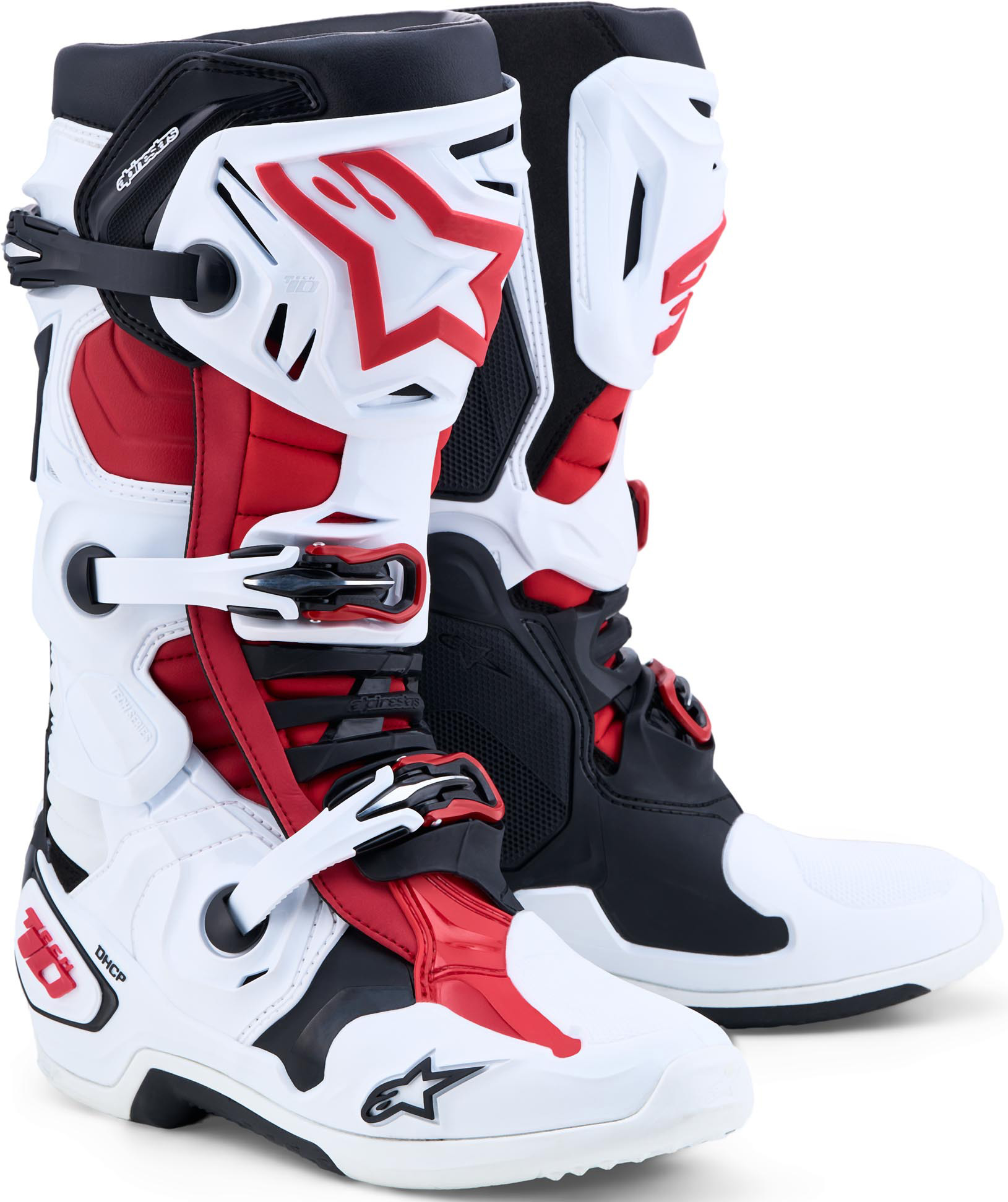 Alpinestars Tech 10 Motocross Boots red/red/black/white 8 Figure 1