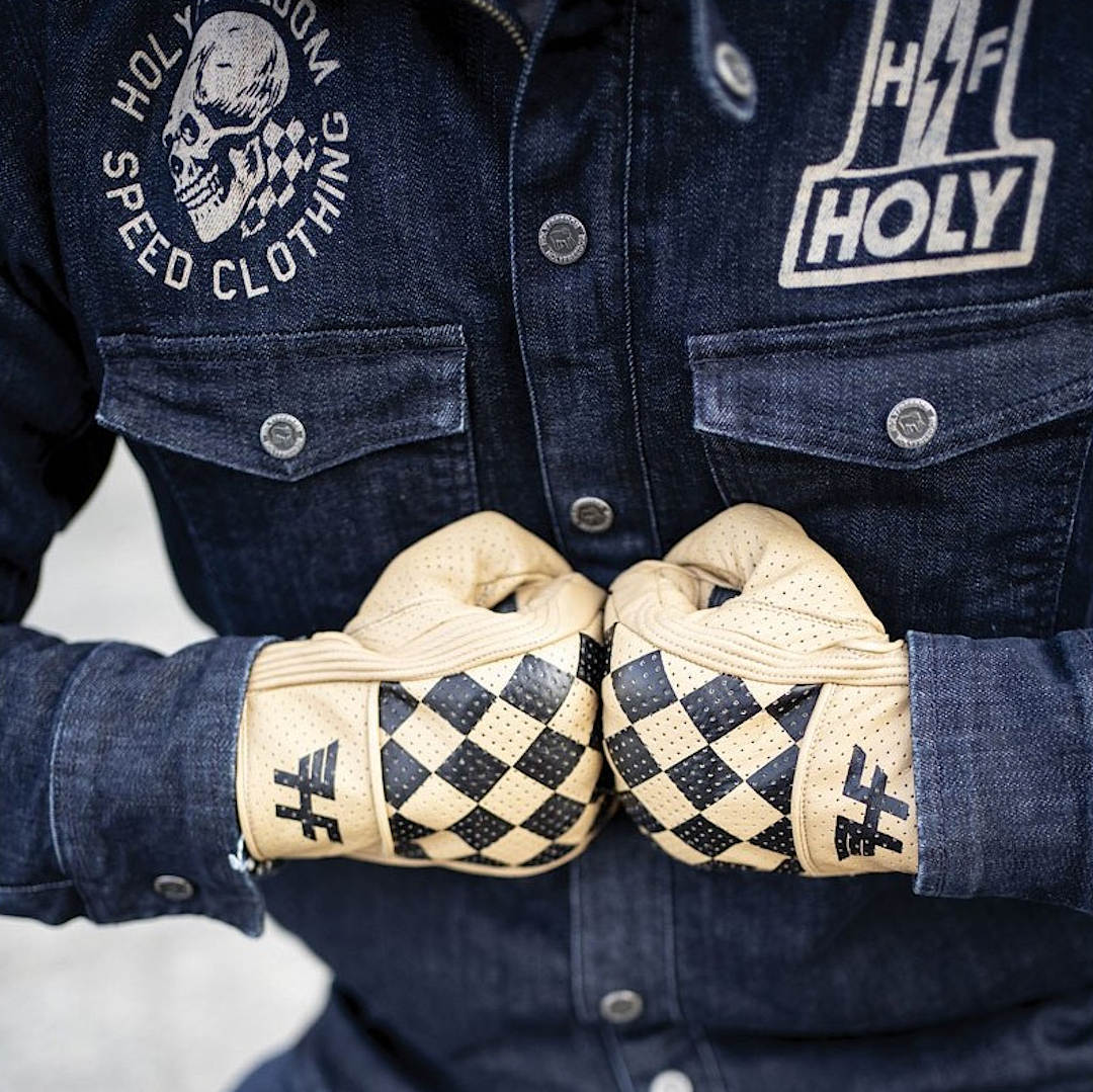 HolyFreedom Bullit Worker Perforierte Motorradhandschuhe M Abbildung 5