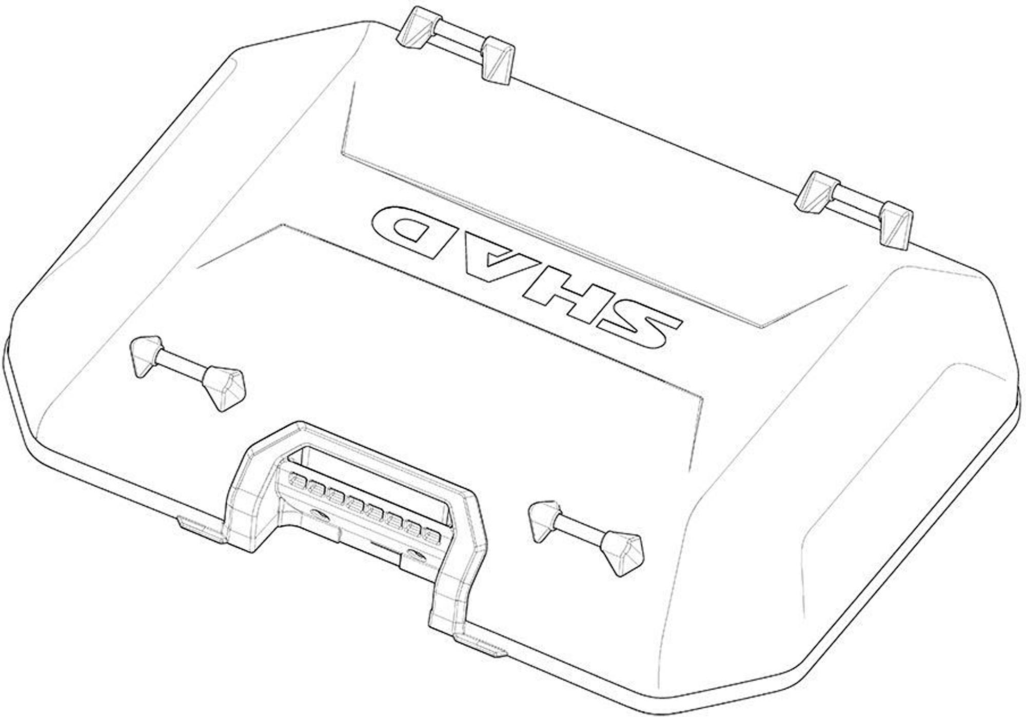 SHAD Terra Aluminium Topcase-omslag Figur 1