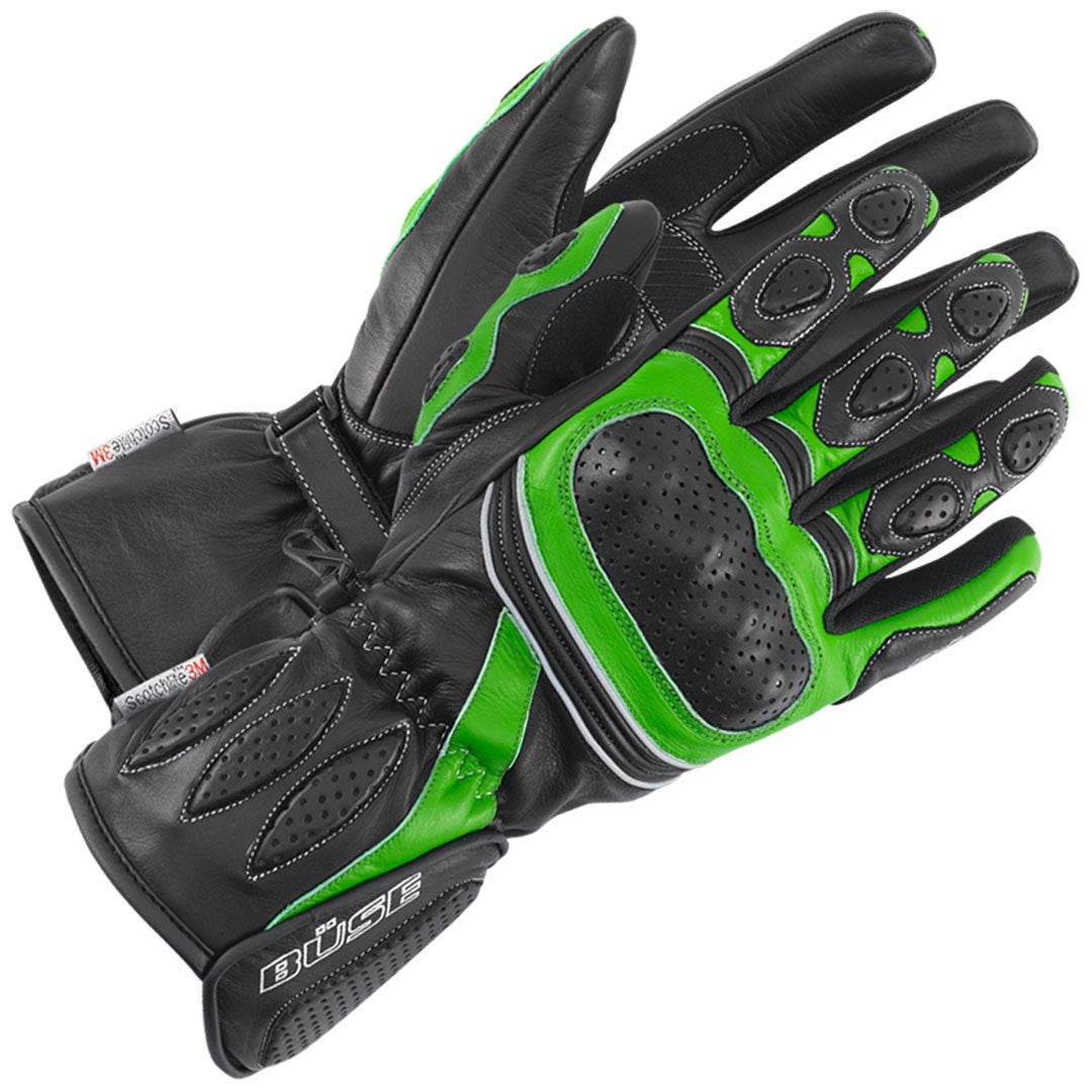 Büse Pit Lane Guanti donna nero/verde 6 Figura 1