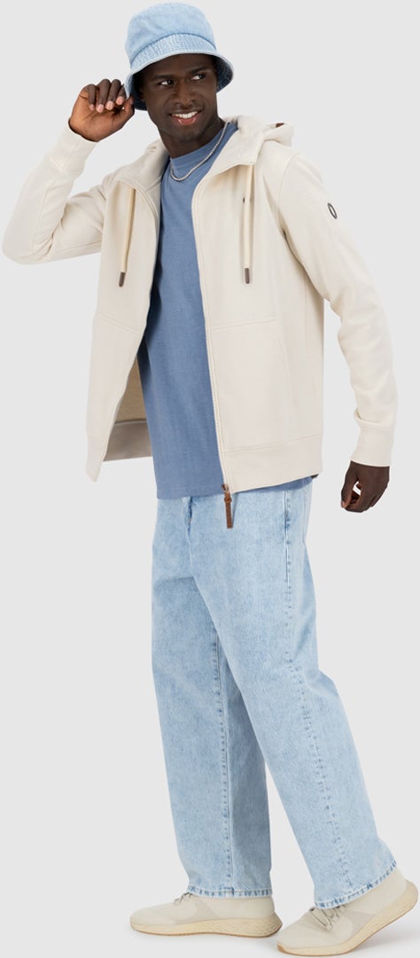 Alife And Kickin TrasherAK A Zip Hoodie Sweat à capuche zippé beige XL Figure 6