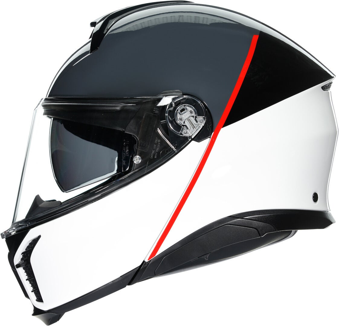 AGV Tourmodular Balance Helm wit/grijs/rood M (57/58) Figuur 11