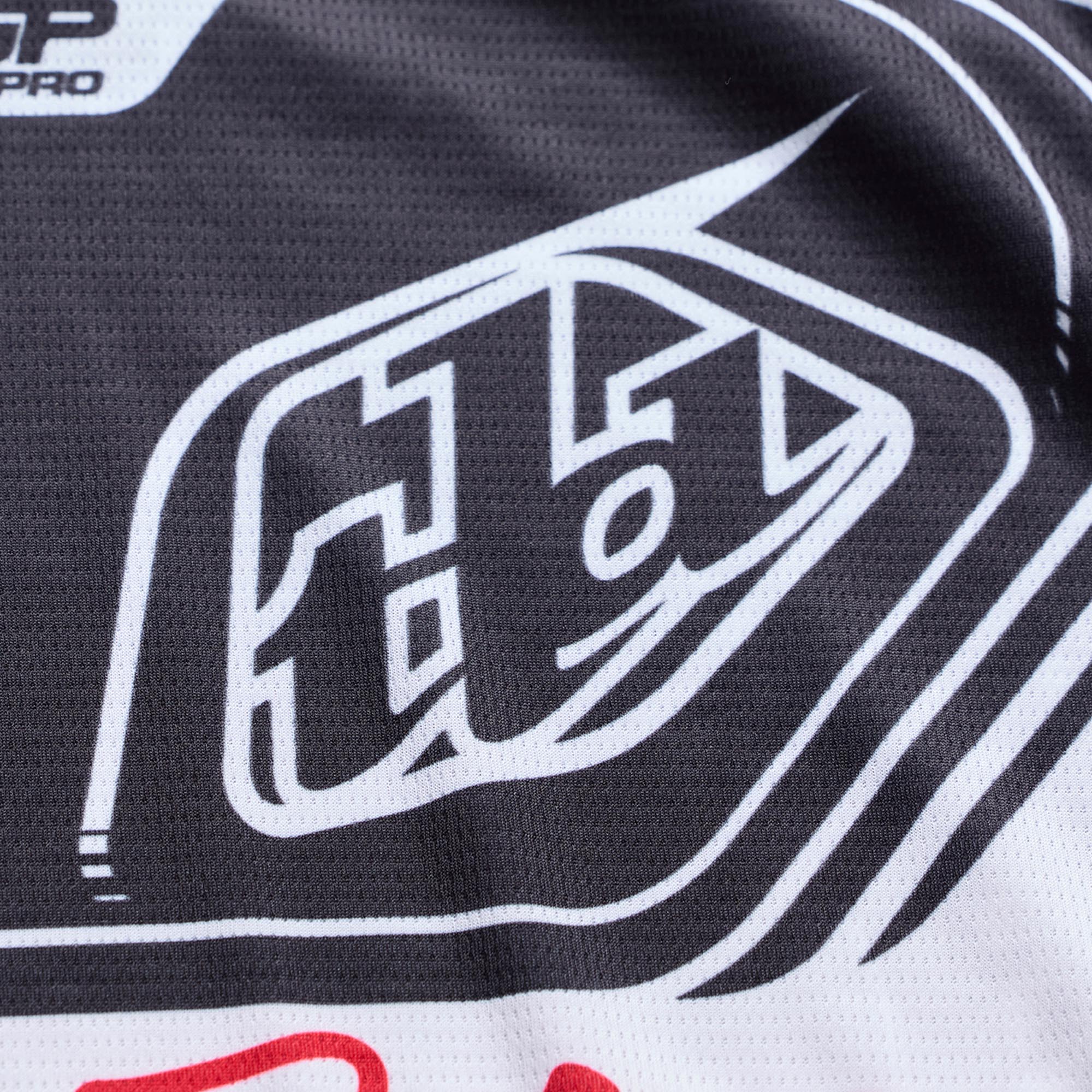 Troy Lee Designs GP Pro Streamline Maillot Motocross Rouge/Blanc M Figure 4