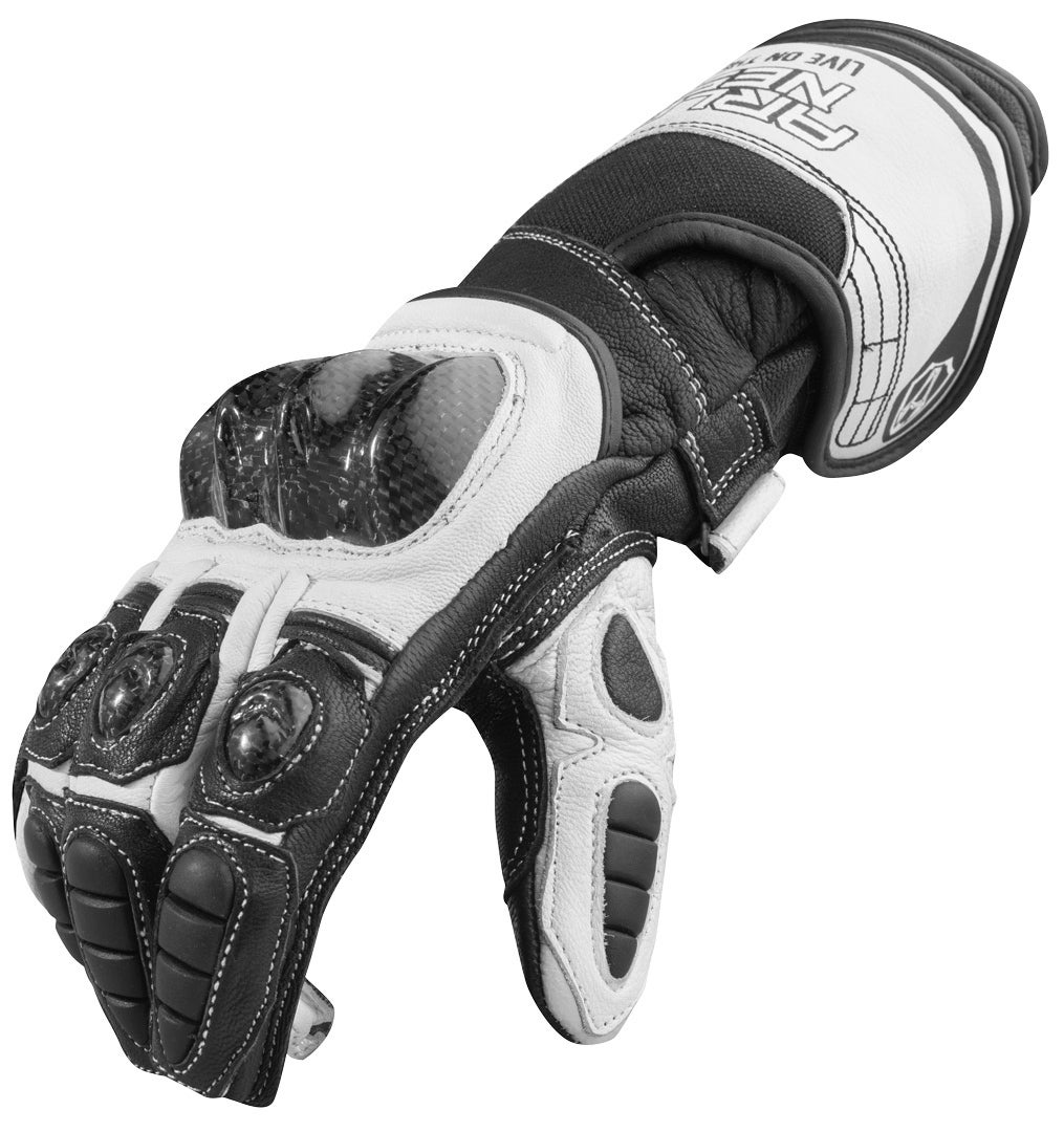 Arlen Ness Mugello Motorcykelhandsker Sort/hvid M Figur 2
