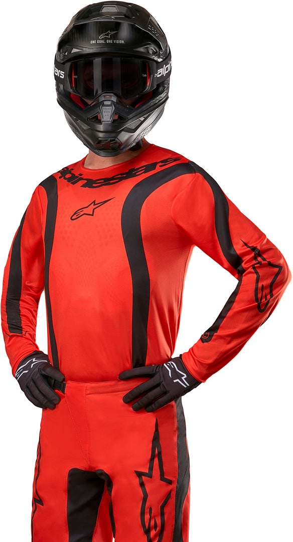 Alpinestars Fluid Lurv Motocross trøje orange/sort XL Figur 4
