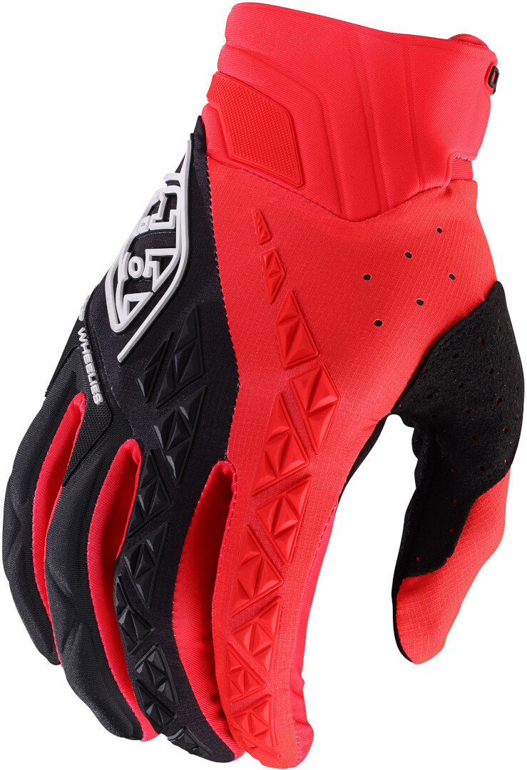Troy Lee Designs SE Pro Solid Motocross Handschuhe rot/schwarz 2XL Abbildung 1