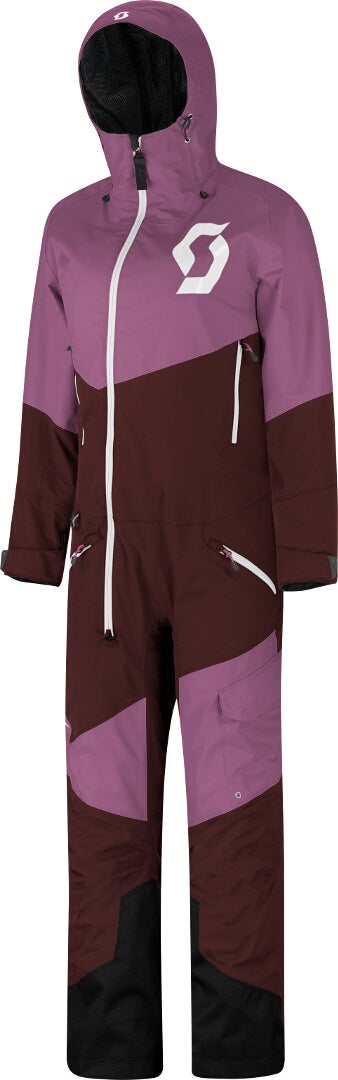 Scott Back-X Dryo Dames Eendelig Sneeuwscooter Pak Donkerrood/roze L Figuur 1