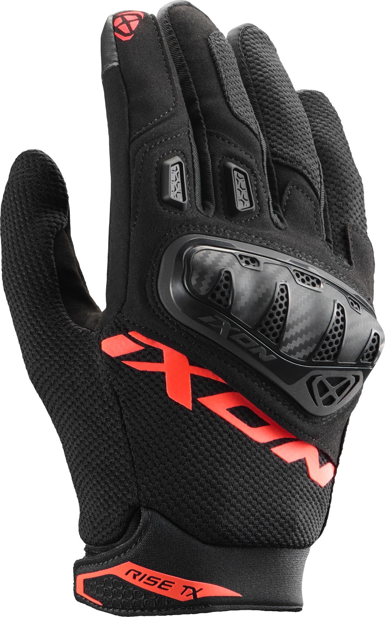 Ixon Rise TX Motorhandschoenen Zwart/Rood 2XL Figuur 1