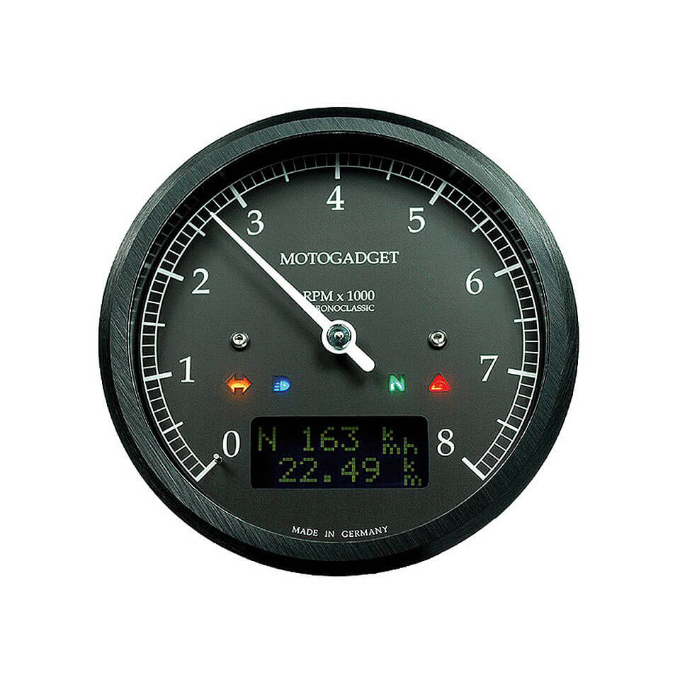 motogadget motogadget cronoclic rev counter dark edition -8.000 RPM Artigo principal Figura 1