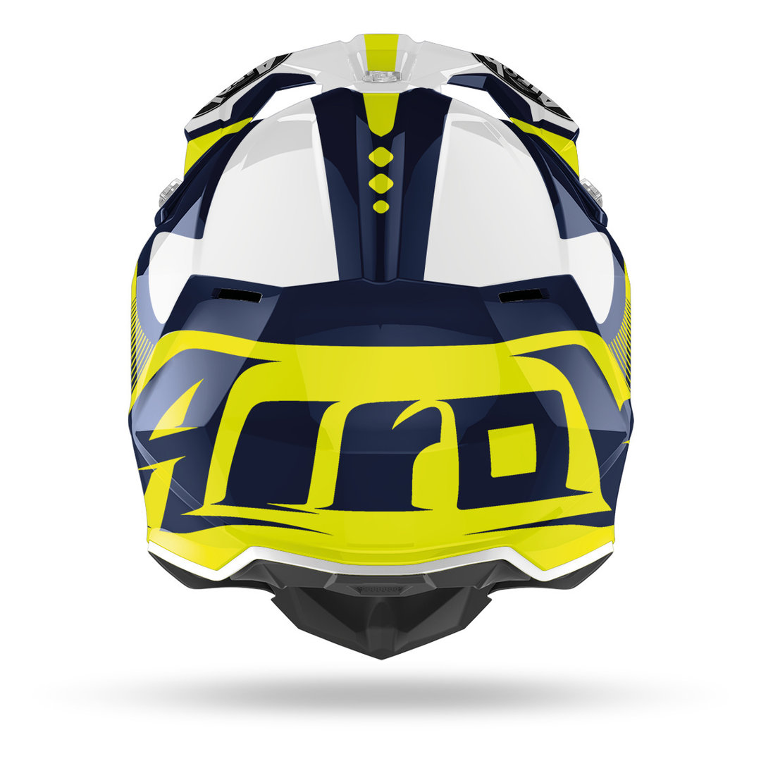 Airoh Wraap Raze Motocross Hjälm blå/gul S (55/56) Figur 2