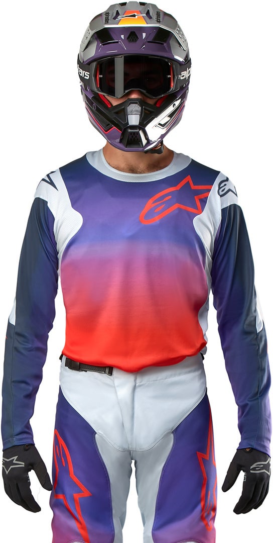 Alpinestars Racer Hoen Motocross Jersey grau/orange M Abbildung 2