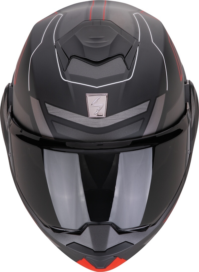 Scorpion EXO Tech Evo Conquer Hjelm sort mat/rød XL (60/61) Figur 4