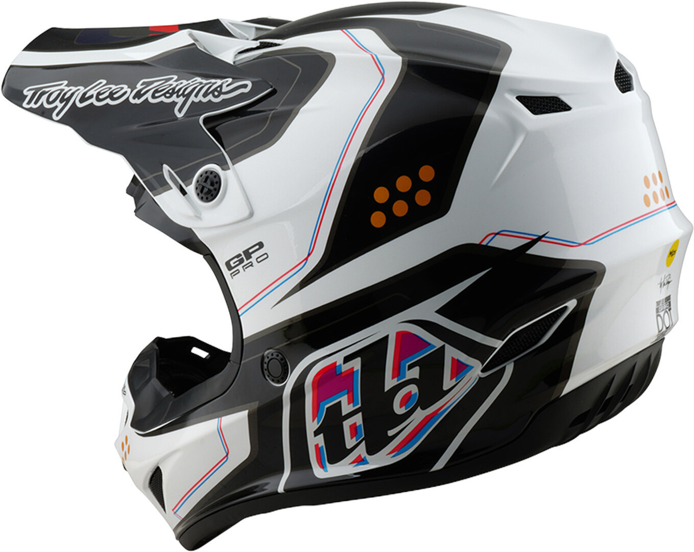 Troy Lee Designs GP Pro MIPS Trooper Cască Motoross negru/alb/albastru/roșu L (58/59) Figura 3
