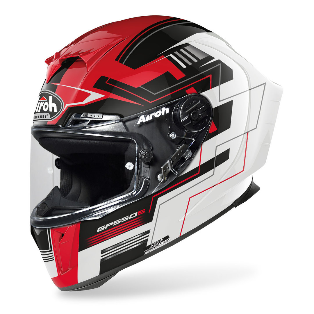 Airoh GP 550S Challenge Capacete preto/branco/vermelho S (55/56) Figura 1