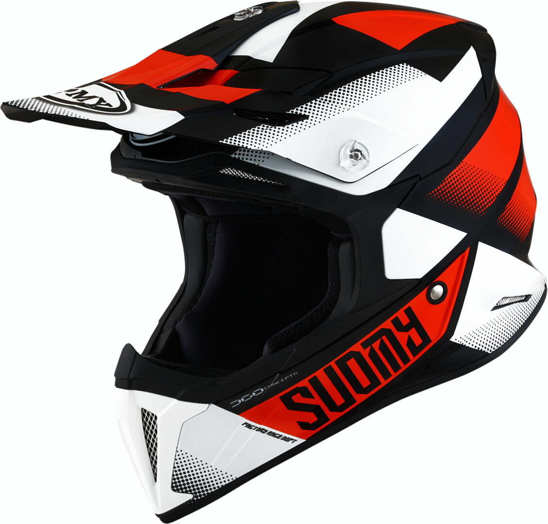 Suomy X-Wing Grip Capacete de motocross preto/branco/laranja 2XL Figura 7