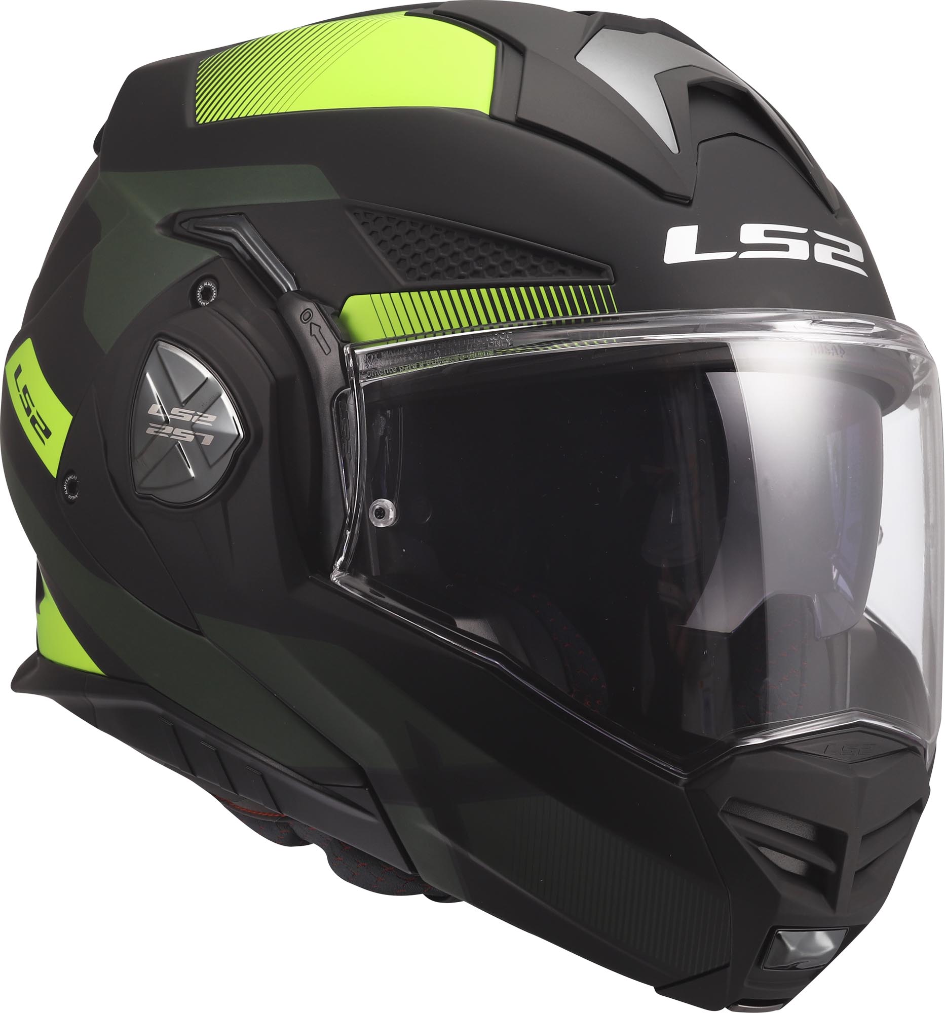 LS2 FF901 Advant X Nova Klapphelm schwarz/gelb M (57/58) Abbildung 7