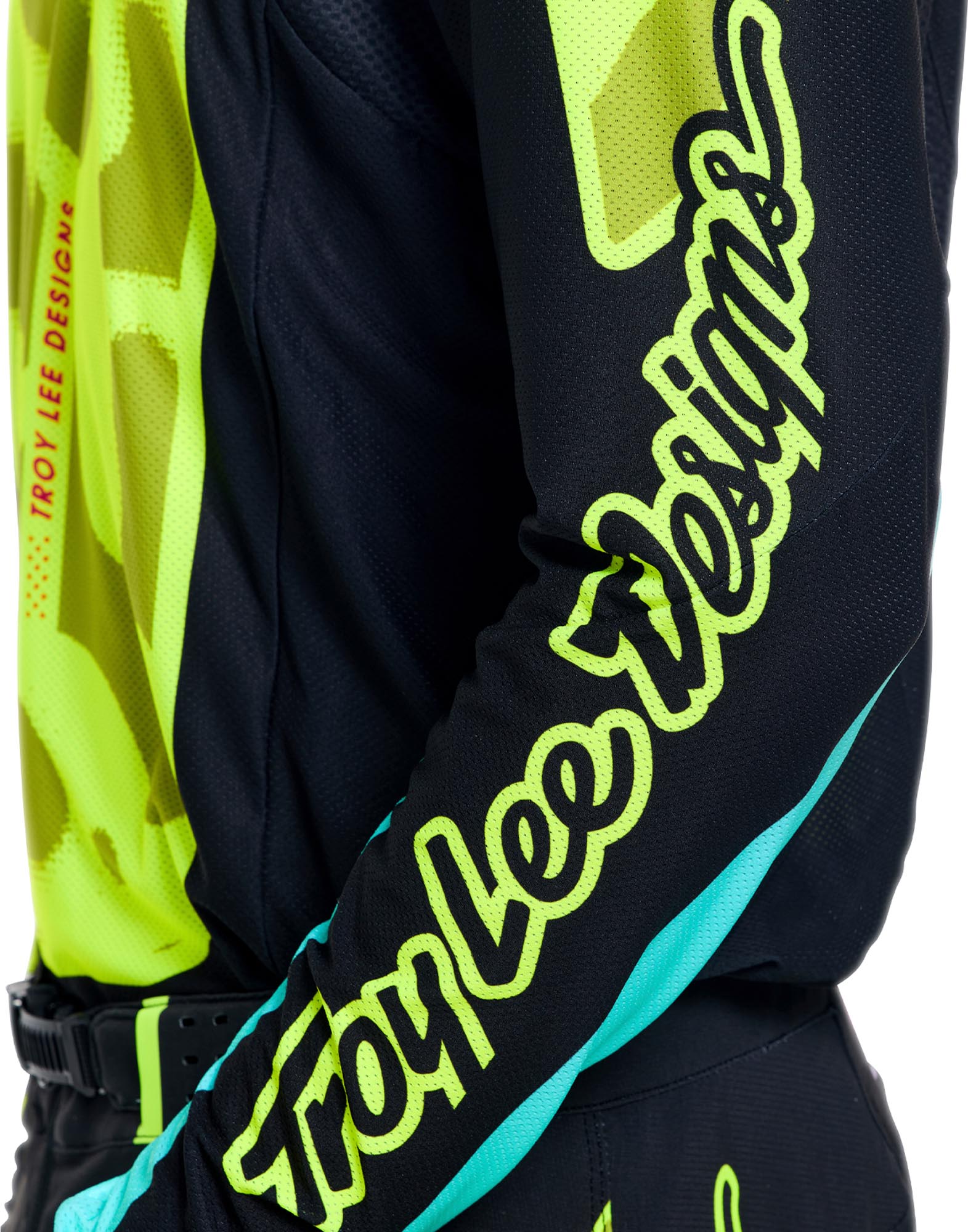 Troy Lee Designs SE Pro Myth Maillot Motocross Noir/Néon/Jaune L Figure 8