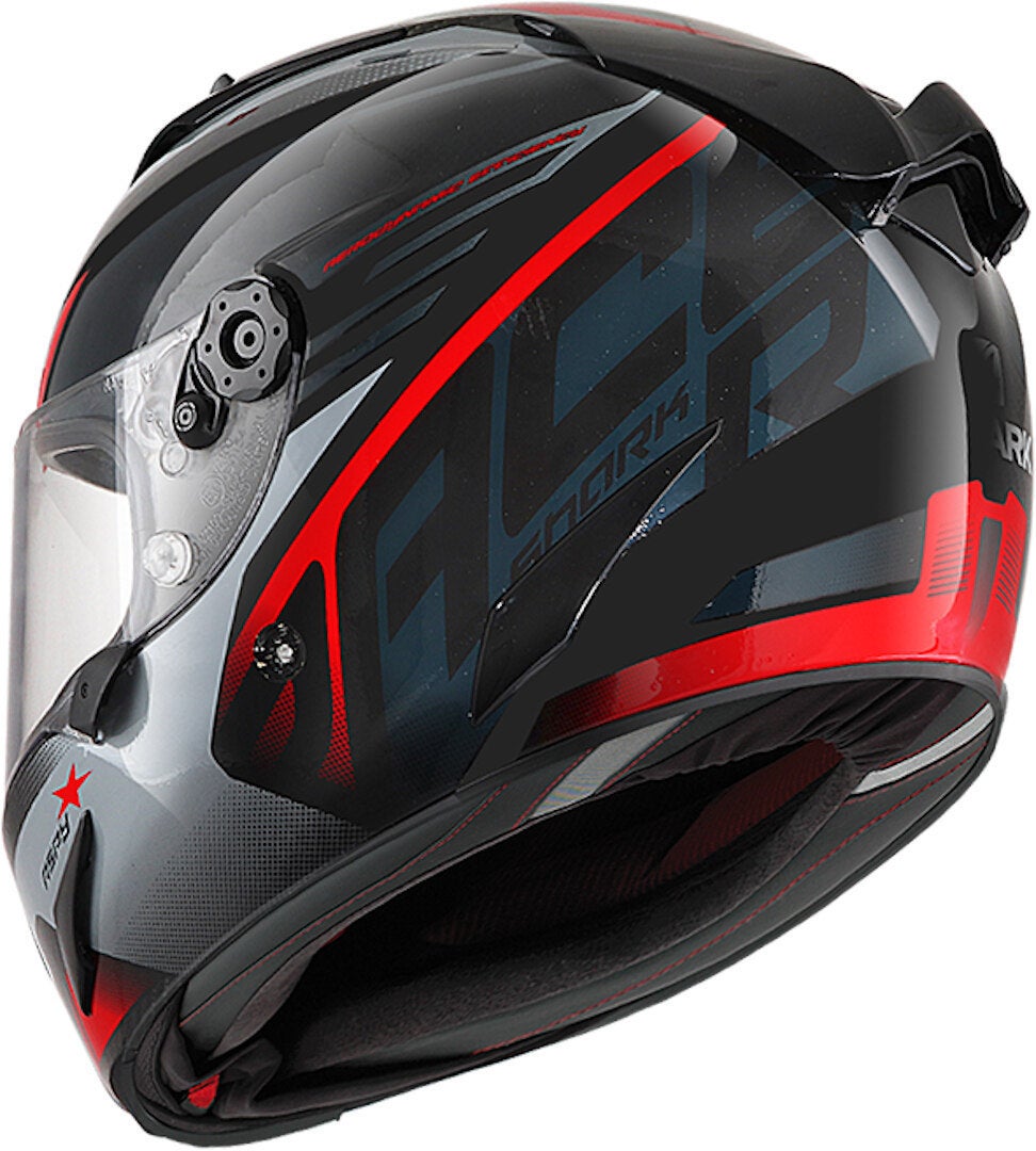 Shark Race-R Pro Aspy Integralhelm schwarz/rot M (57/58) Abbildung 3