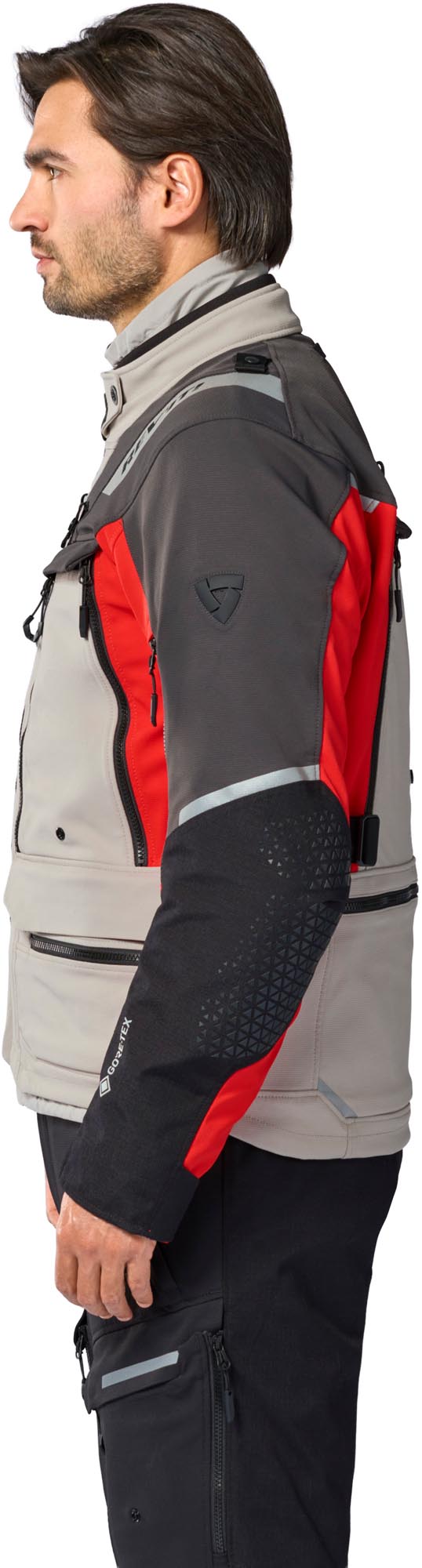 Revit Defender 4 GTX Veste textile moto imperméable anthracite/rouge M Figure 33