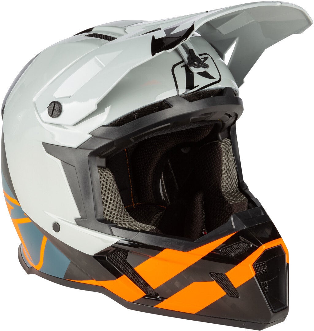 Klim F5 Koroyd Ascent Carbon Casco motocross blu/arancione L (58/59) Figura 4