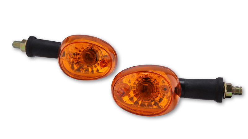 HIGHSIDER Smart Schwarz/Orange Lampindikator Hus Svart / Lens Orange (Par), Fram och Bak Figur 2