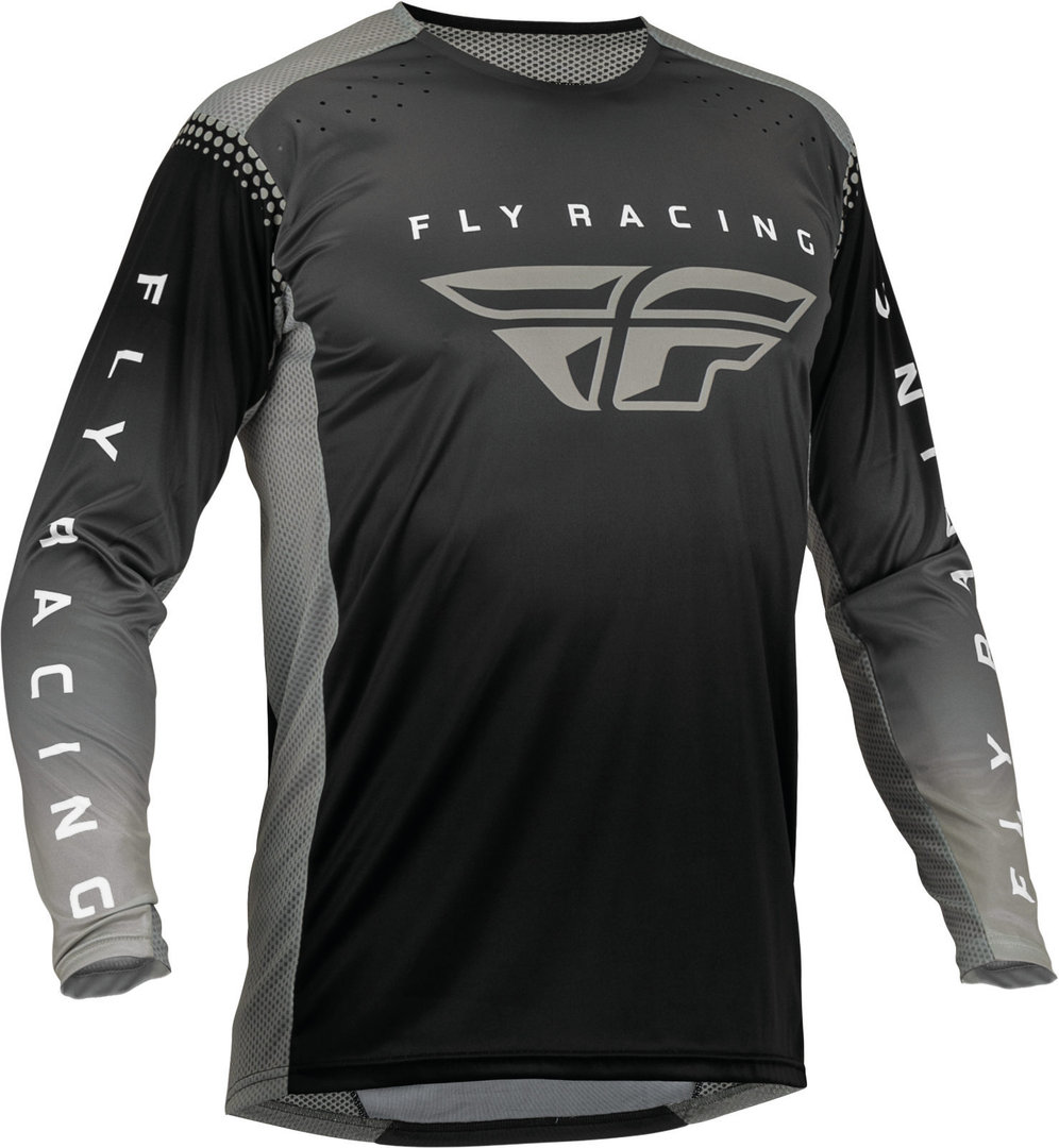 Fly_racing Men's Black/Anthracite/Grey Fly Racing Lite 2023 Motocross Jersey