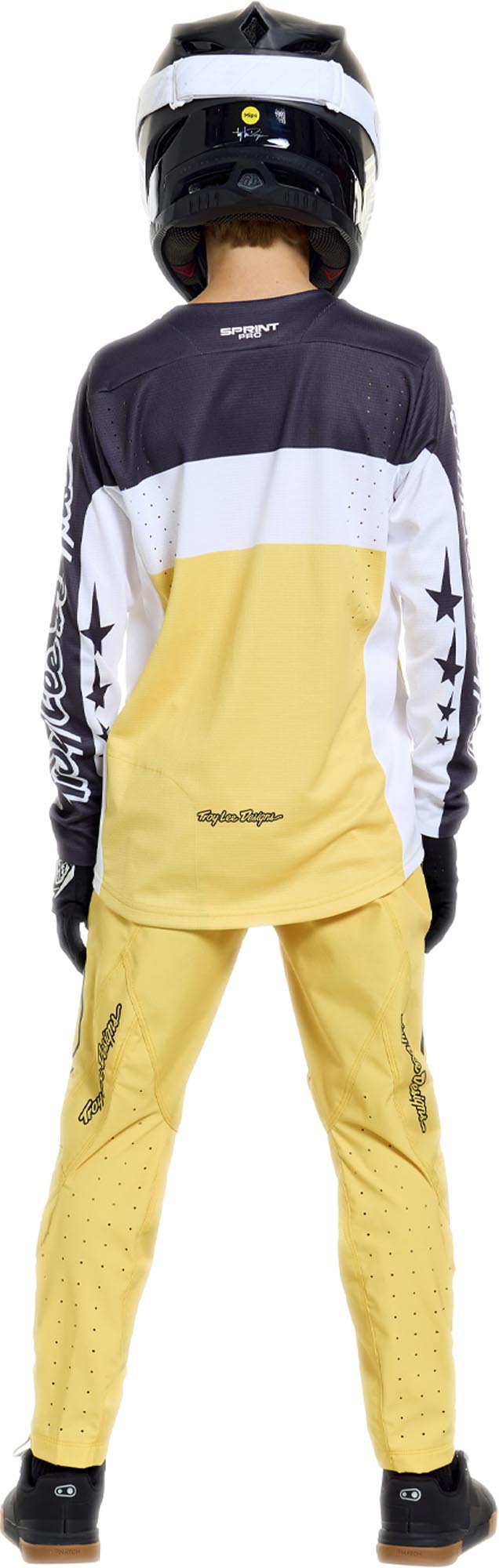 Troy Lee Designs Sprint Pro Mono Ungdoms cykelbukser gul 24 Figur 12
