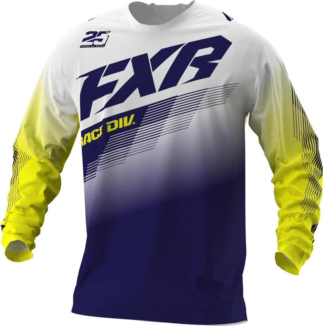FXR Clutch MX Gear Motokrosový dres bílá/modrá L Obrázek 1